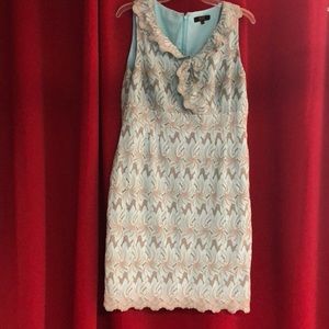 Lined Aqua Lace Dress